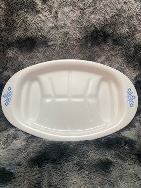 Vintage Blue Cornflower Corning Ware Platter